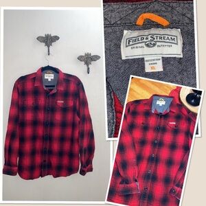 Field & Stream Red and Black Checkered Shirt